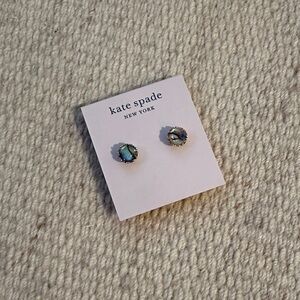 Kate Spade Iridescent Silver Stud Earrings